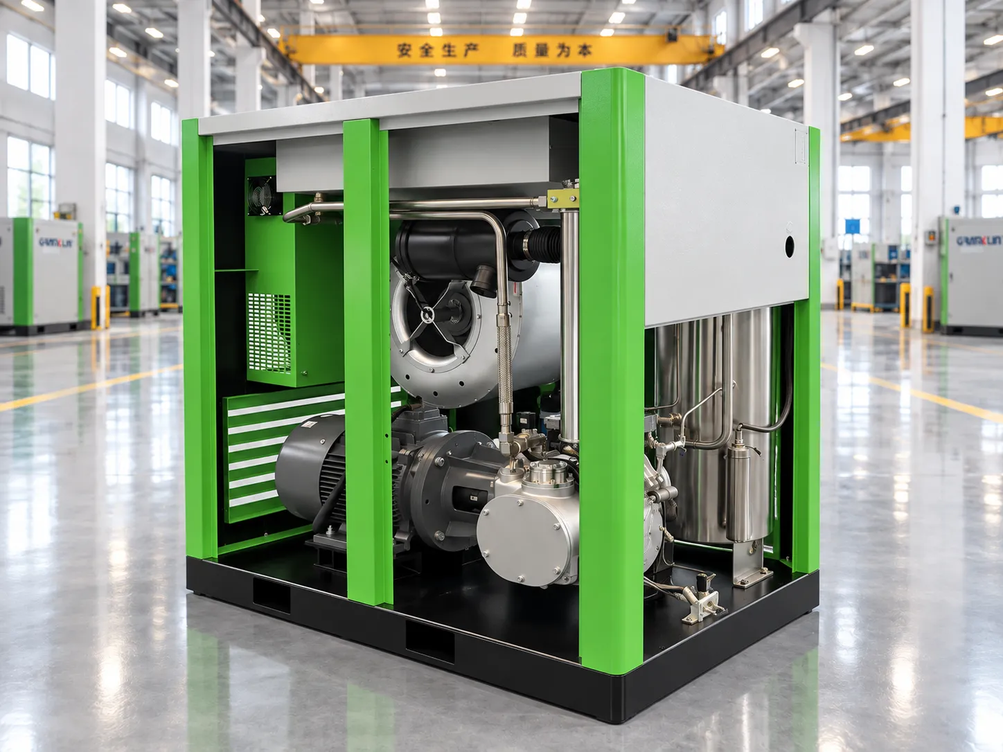 GW Series Smart Water-Lubricated Oil-Free Screw Air Compressor