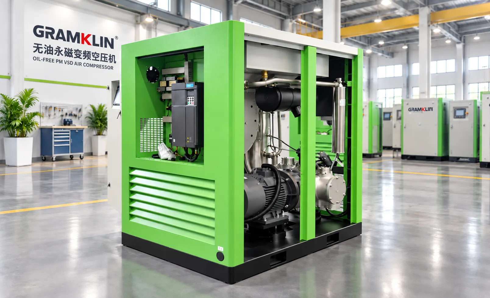 GW Series Smart Water-Lubricated Oil-Free Screw Air Compressor