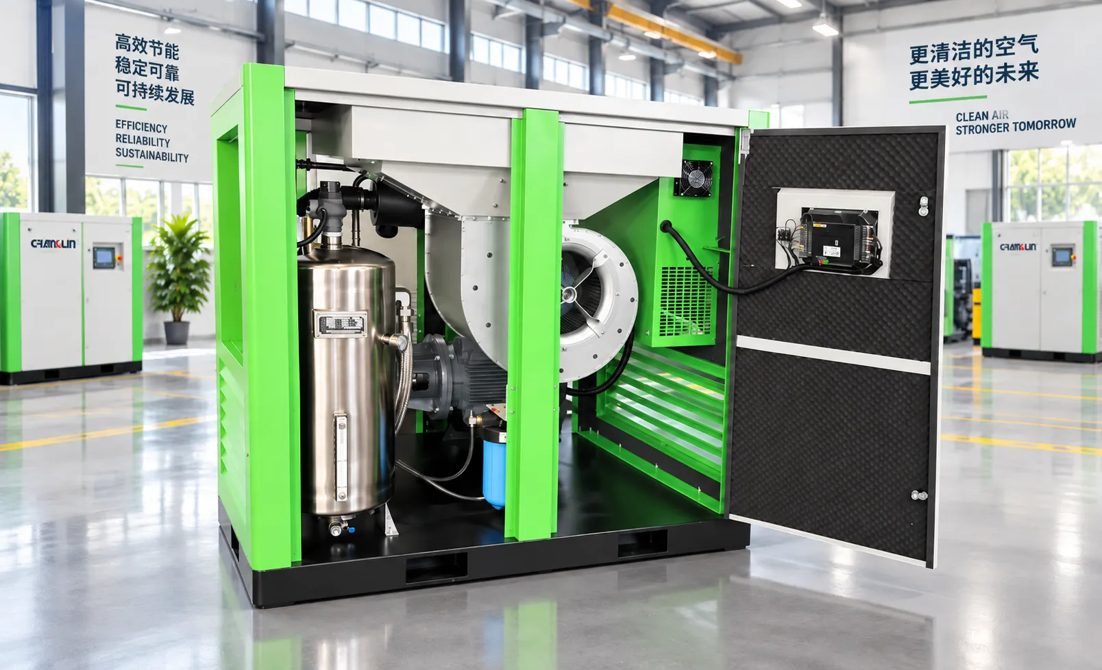 GW Series Smart Water-Lubricated Oil-Free Screw Air Compressor