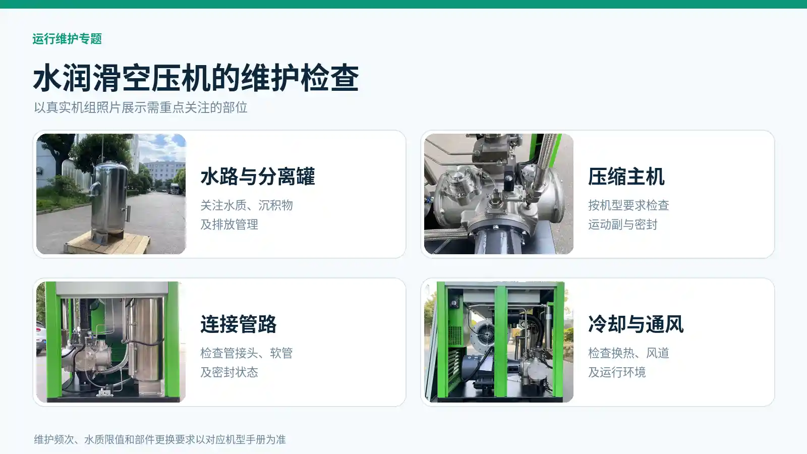 格兰克林水润滑空压机的维护与检查图片